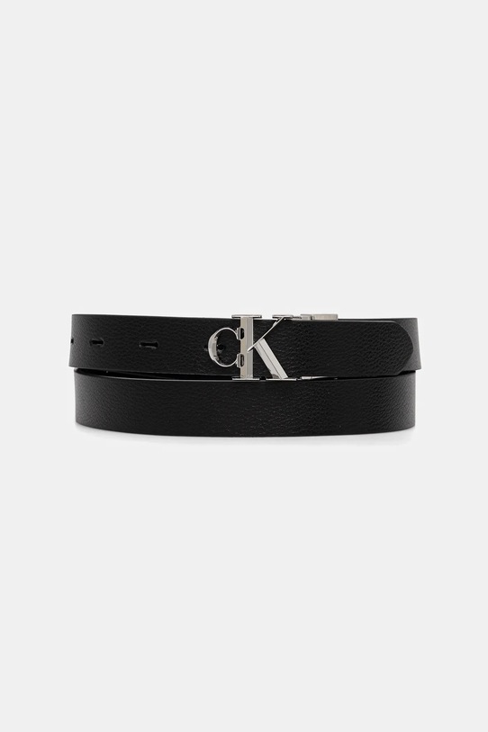 Calvin Klein pasek dwustronny imitacja skóry licowej czarny LV04F7044G