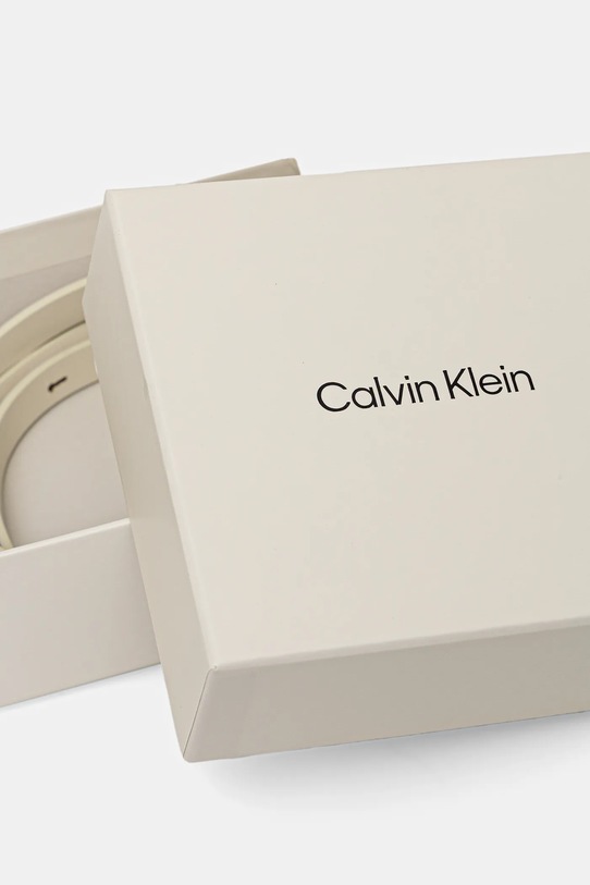 Akcesoria Calvin Klein pasek skórzany LV04F7048G biały