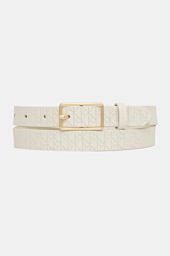 Calvin Klein pasek skórzany beżowy LV04F7049G