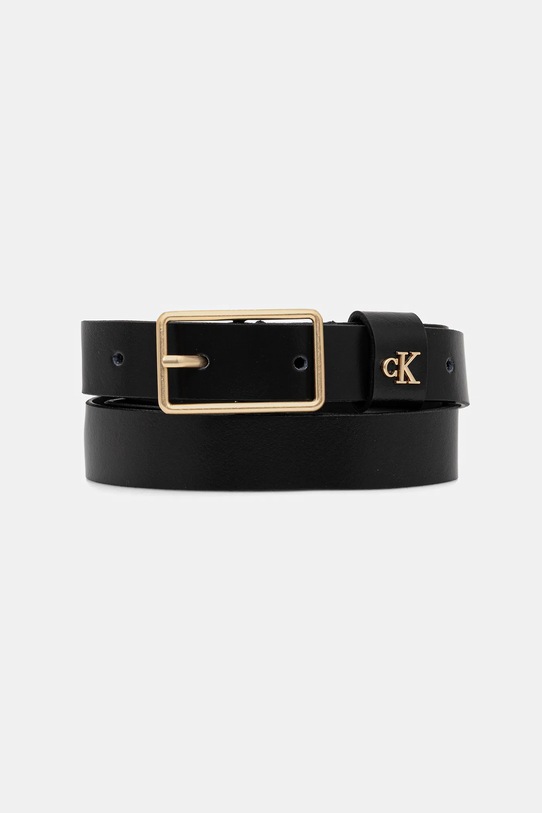 Кожен колан Calvin Klein черен LV04F7050G