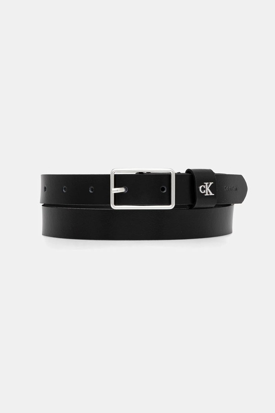 Шкіряний ремінь Calvin Klein чорний LV04F7050G