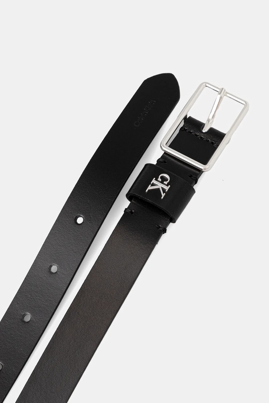 Шкіряний ремінь Calvin Klein LV04F7050G чорний AW25