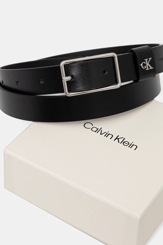 Doplnky Kožený opasok Calvin Klein LV04F7050G čierna