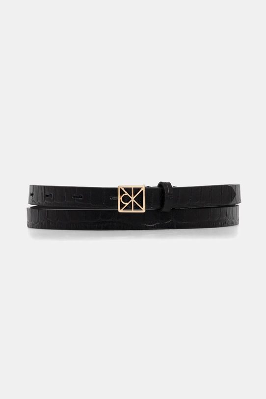 Calvin Klein pasek skórzany czarny LV04F7053G