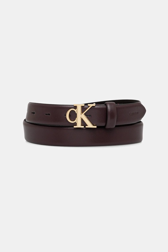 Calvin Klein pasek skórzany Gift Box brązowy LV04F7054G