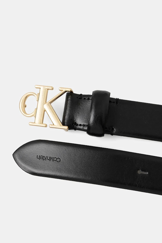 Calvin Klein curea de piele LV04F7054G negru NC25