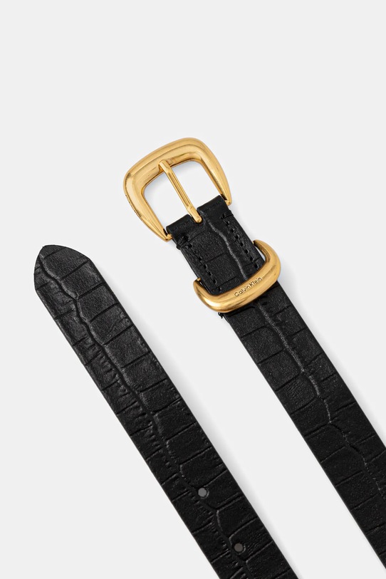 Δερμάτινη ζώνη Calvin Klein LV04F7056G μαύρο AW25