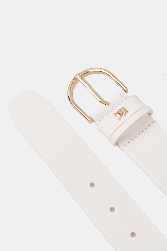 Tommy Hilfiger opasok dámsky kožený AW0AW17757 biela SS26