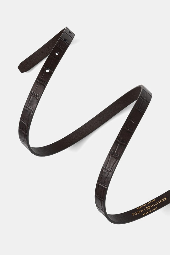 Accesorii Tommy Hilfiger curea de piele AW0AW17758 maro