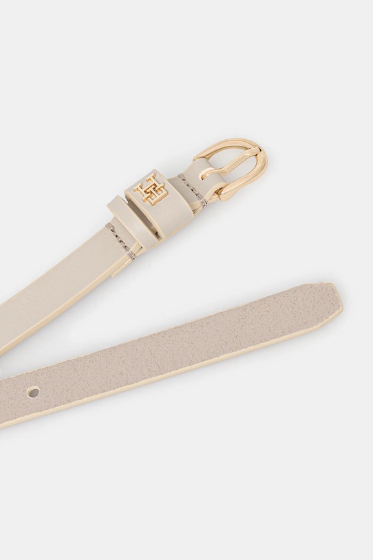 Kožený pásek Tommy Hilfiger AW0AW17759 béžová AW25
