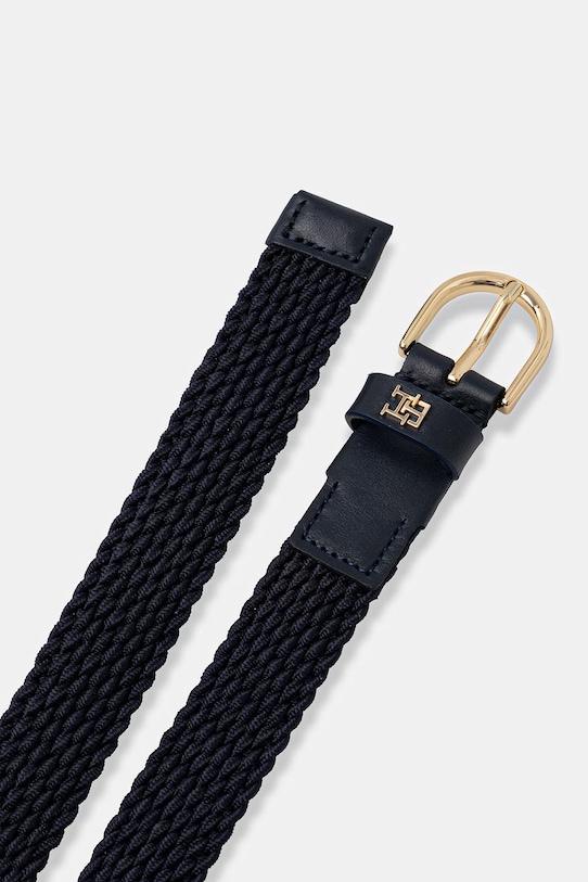 Tommy Hilfiger pletený opasok dámsky AW0AW17973 tmavomodrá SS26