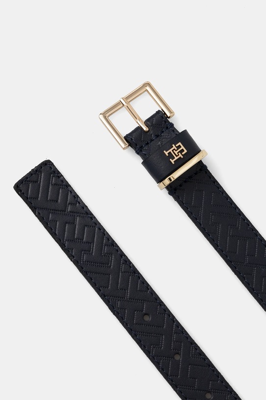 Tommy Hilfiger pasek skórzany AW0AW17974 granatowy AW25