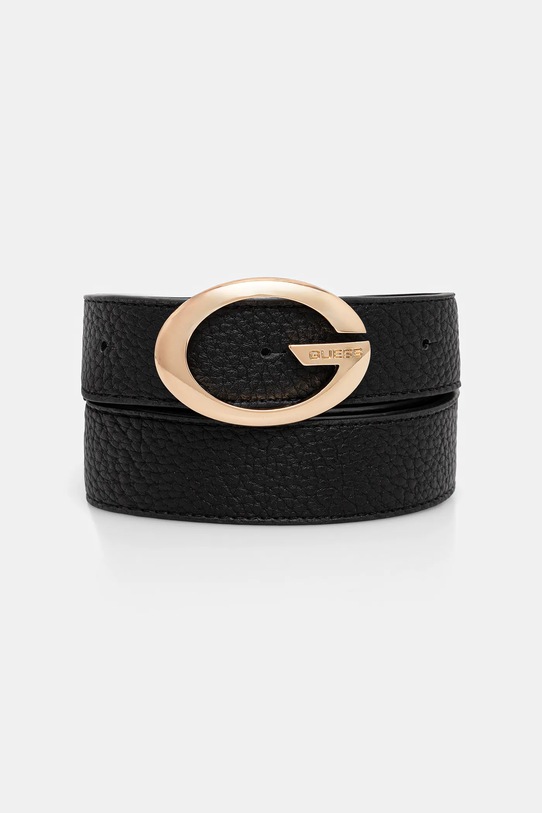 Pásek Guess CAMDEN imitace kůže černá BW9306.P5430