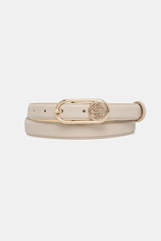 Pásek Guess imitace semiše béžová BW9279.P5425