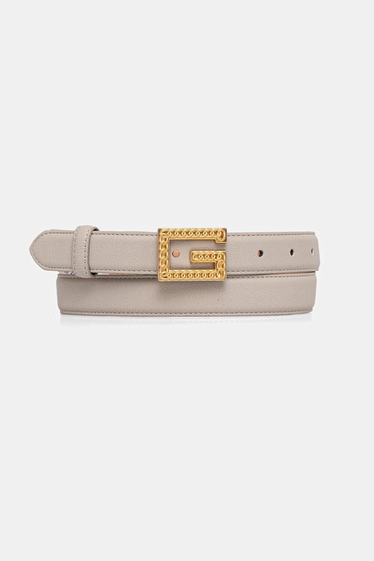 Ремінь Guess імітація лицьової шкіри бежевий BW9275.P5425
