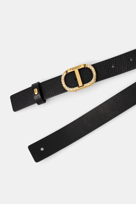 Twinset bőr öv 252TO5510 fekete AW25
