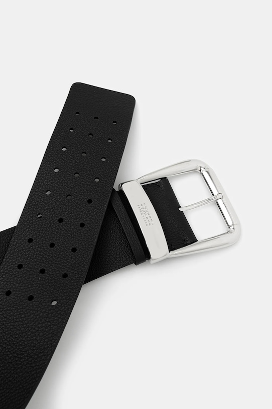 MM6 Maison Margiela cintura in pelle SA5TP0016.P8326.T8013 nero AW25