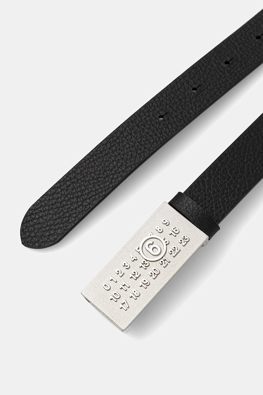 Кожаный ремень MM6 Maison Margiela SA6TP0010.P8326.T8013 чёрный AW25