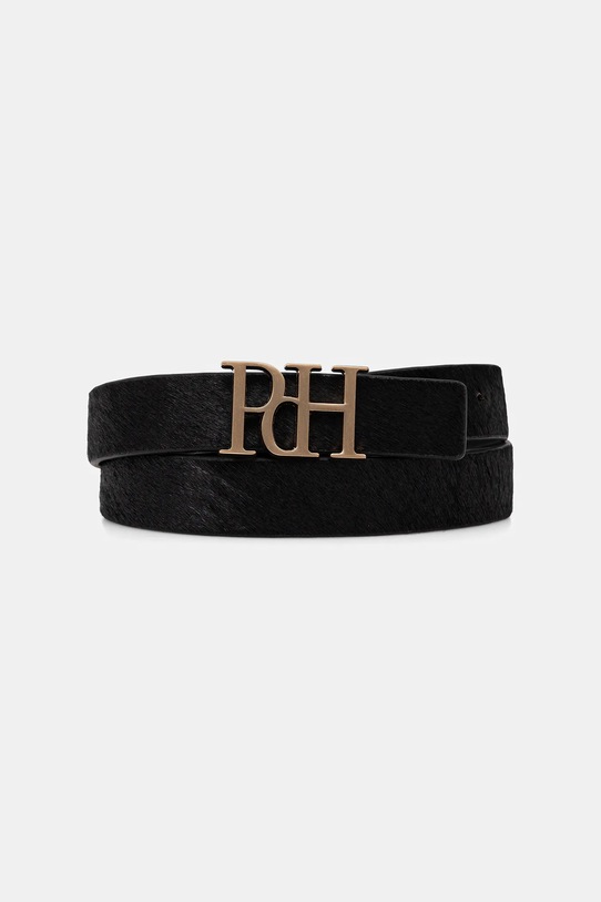 Pedro del Hierro pasek skórzany Planet friendly czarny 4692163