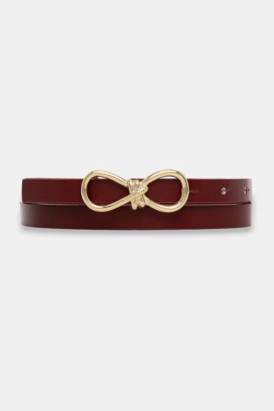 HUGO curea de piele burgundia 50554103