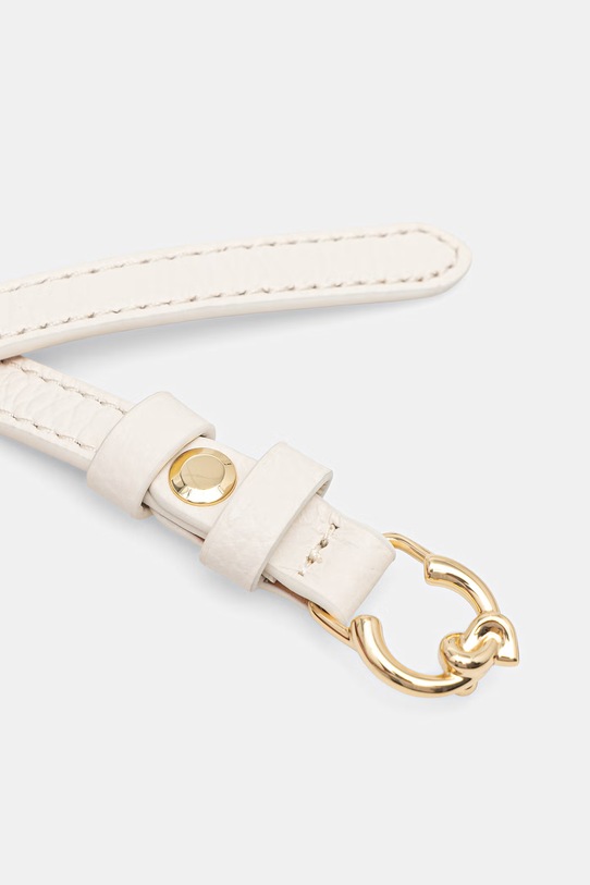 Coccinelle pasek skórzany E3.SSL.11.23.01 beżowy AW25