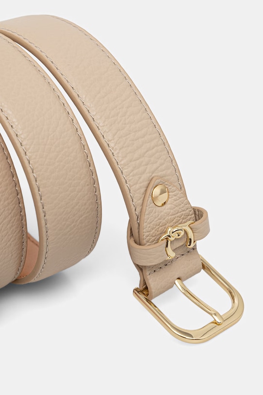 Kožený opasok Coccinelle E3.TOS.11.06.01 béžová AA00