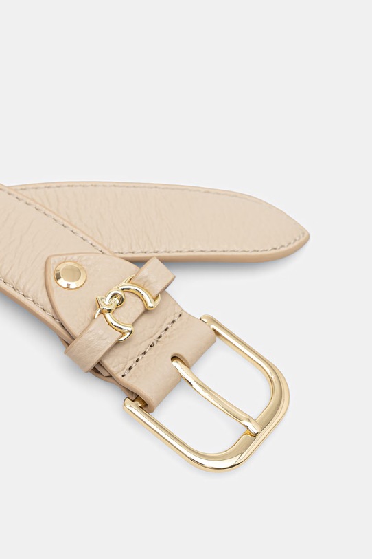 Coccinelle pasek skórzany E3.TOS.11.06.01 beżowy AA00