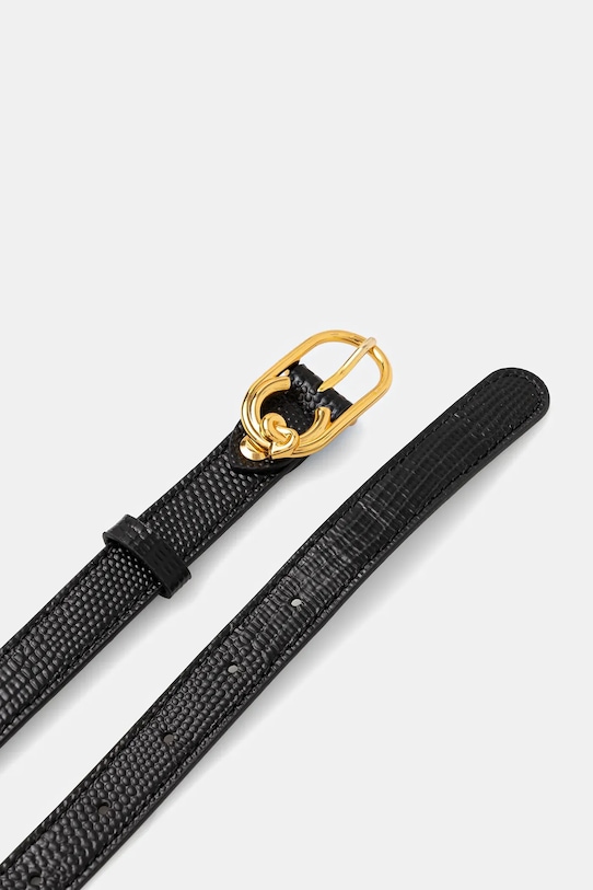 Coccinelle curea de piele LIZARD E3.TBN.11.24.01 negru AW25