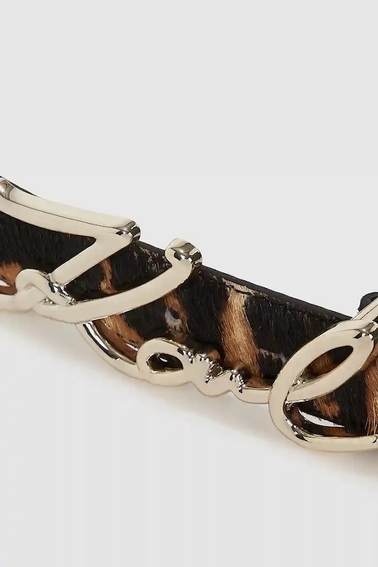 Accesorii Karl Lagerfeld curea de piele A4W33024 maro