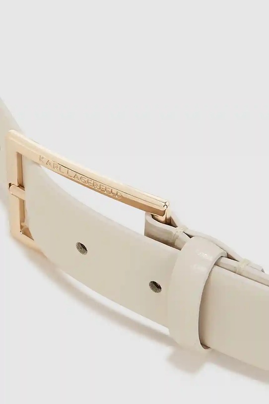 Accesorii Karl Lagerfeld curea de piele A4W33132 bej