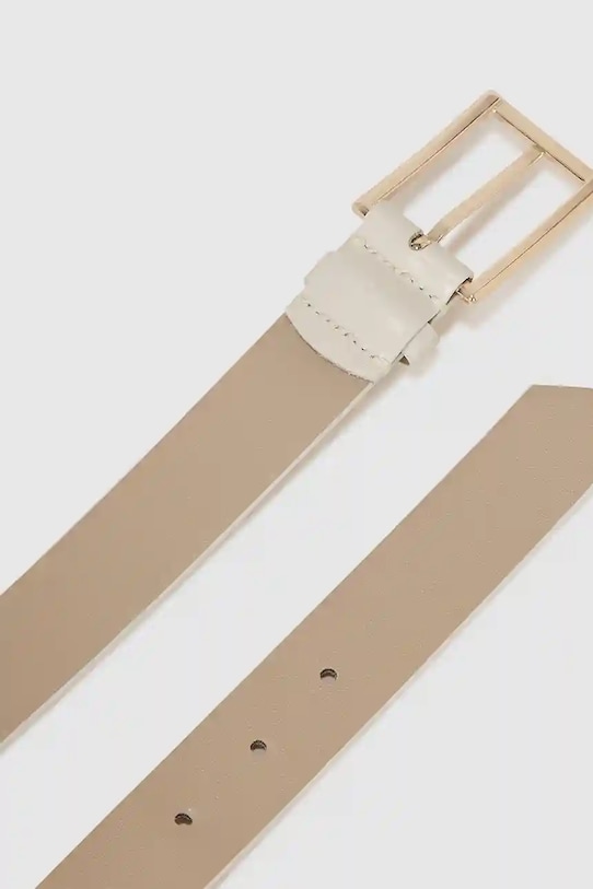 Karl Lagerfeld curea de piele bej A4W33132