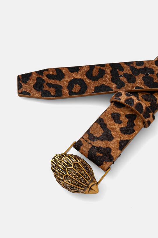 Kožený pásek Kurt Geiger London KENSINGTON 120539109 hnědá AW25