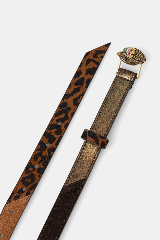 Kurt Geiger London pasek skórzany 9693468129 brązowy AW25