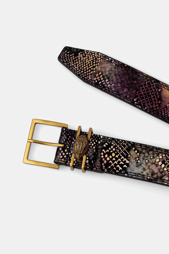 Kožený pásek Kurt Geiger London SHOREDITCH 3653857719 fialová AW25