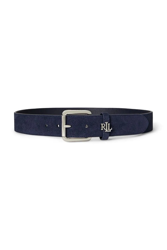 Kožený pásek Lauren Ralph Lauren námořnická modř 412980805