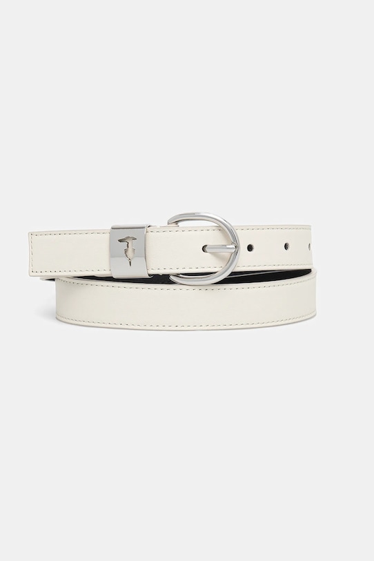 Trussardi pasek skórzany beżowy B344B000005N