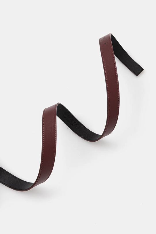 Trussardi pasek skórzany B344B000005N bordowy AW25