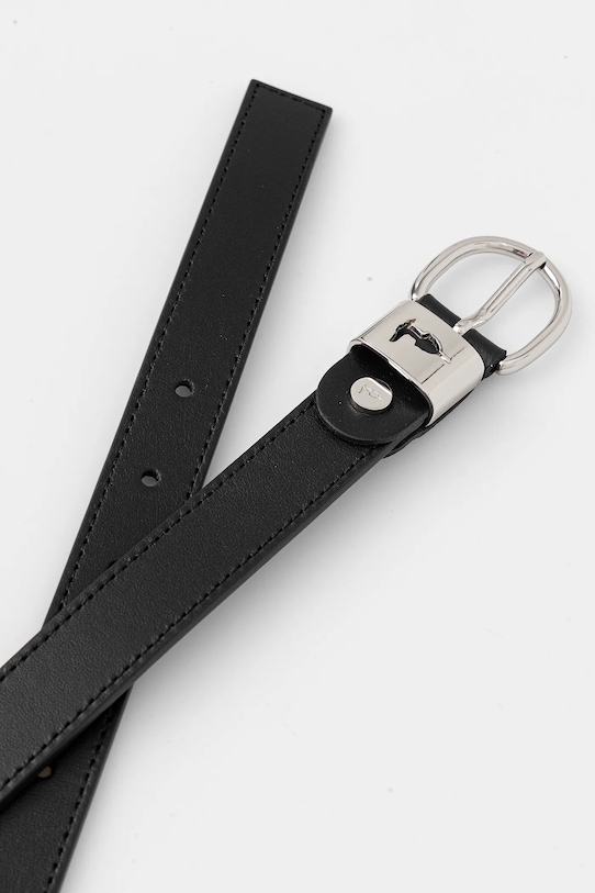 Шкіряний ремінь Trussardi B344B000005N чорний AW25