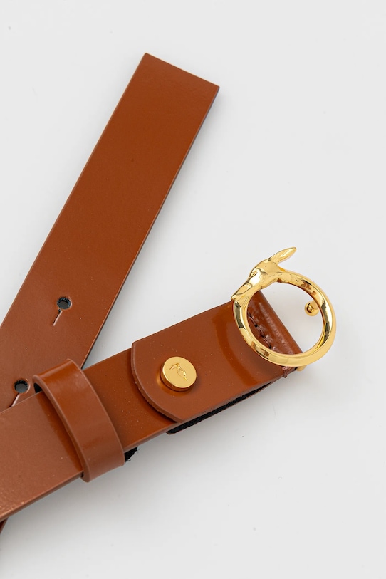 Trussardi pasek skórzany B351B000003N brązowy AW25
