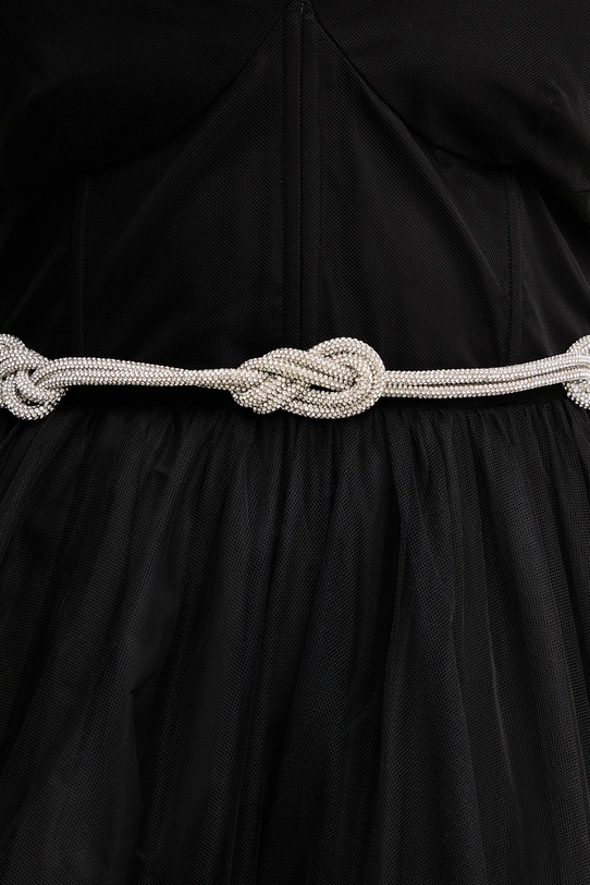 Morgan pasek syntetyczny srebrny 3FILA