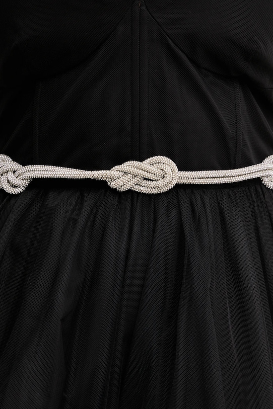 Morgan pasek syntetyczny srebrny 3FILA