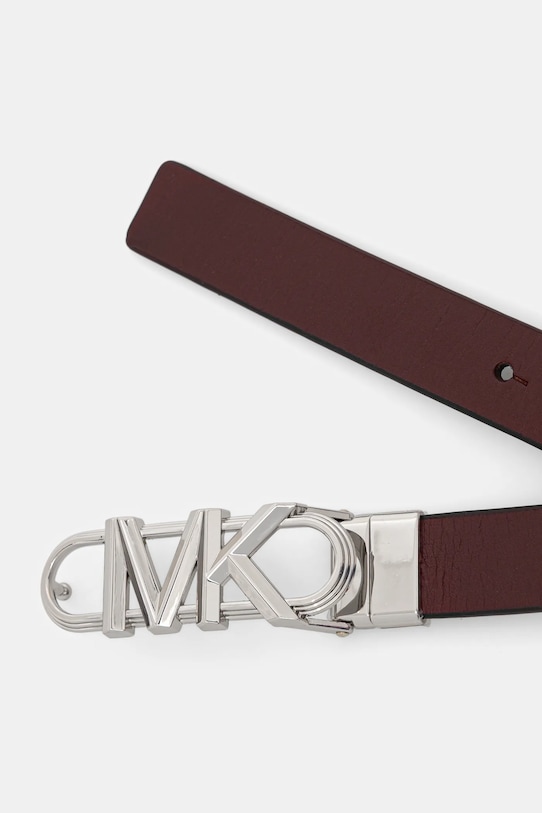 MICHAEL Michael Kors pasek skórzany dwustronny 29MKWB528999 bordowy AW25