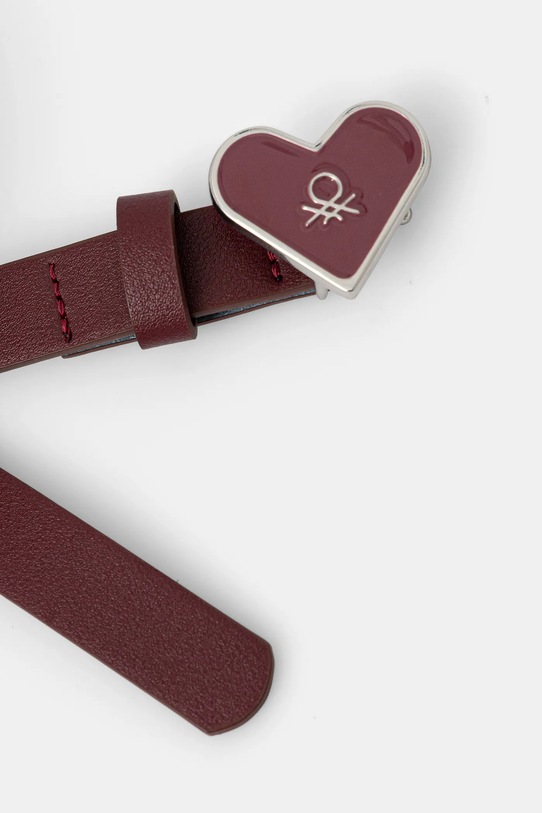 Dětský pásek United Colors of Benetton 6QE6CL00S.G.seasonal burgundské AW25