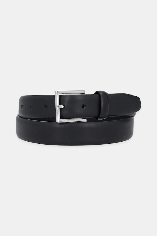 Tommy Hilfiger bőr öv Planet friendly fekete AM0AM13568