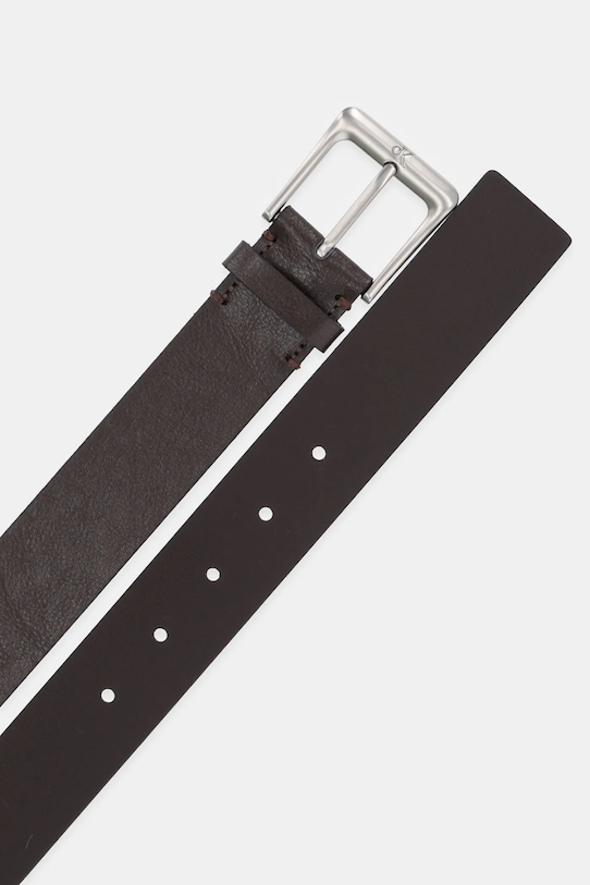 Kožený pásek Calvin Klein LV04G7027G hnědá AW25