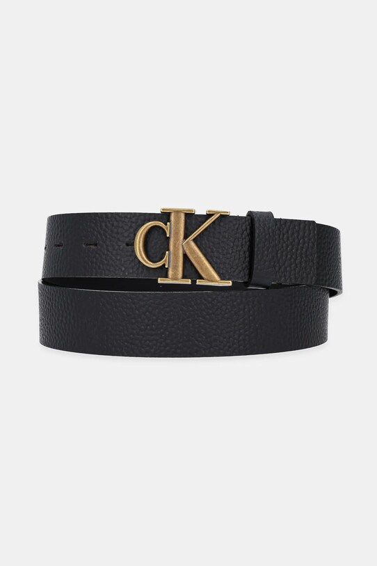 Calvin Klein curea de piele negru LV04G7025G
