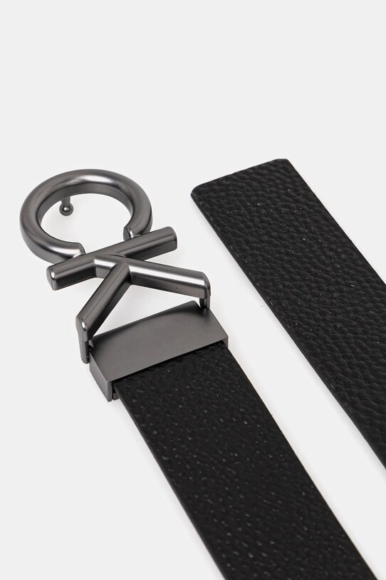Calvin Klein pasek skórzany dwustronny LV04D7035G czarny AW25
