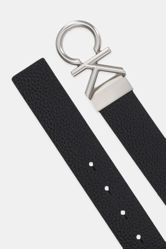 Calvin Klein curea de piele cu două fețe LV04D7035G negru AW25
