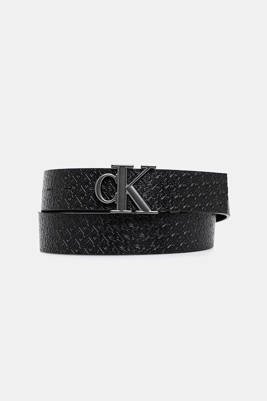 Oboustranný pásek Calvin Klein LV04G7033G černá AW25