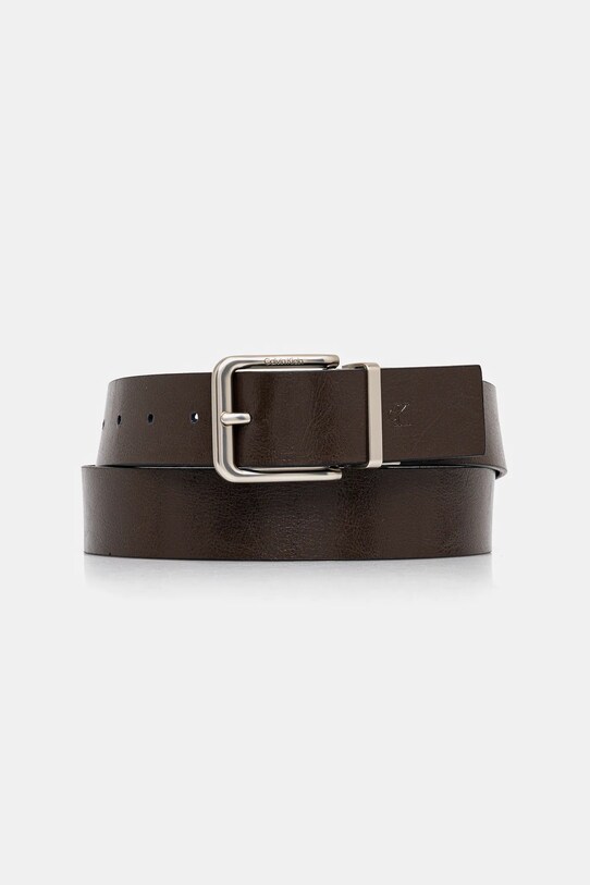 Calvin Klein pasek skórzany dwustronny brązowy LV04G7024G